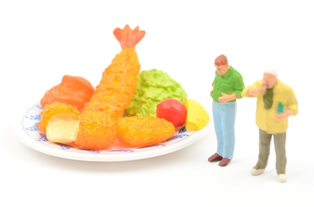大量の食事